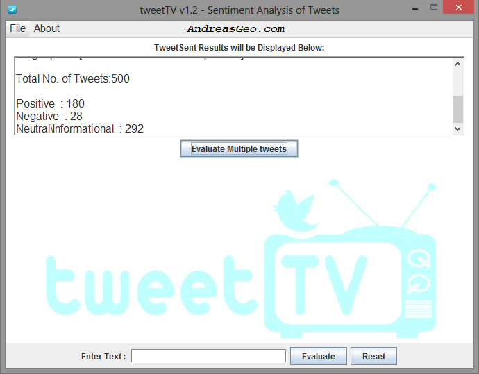 tweetTV v1.2 Screenshot